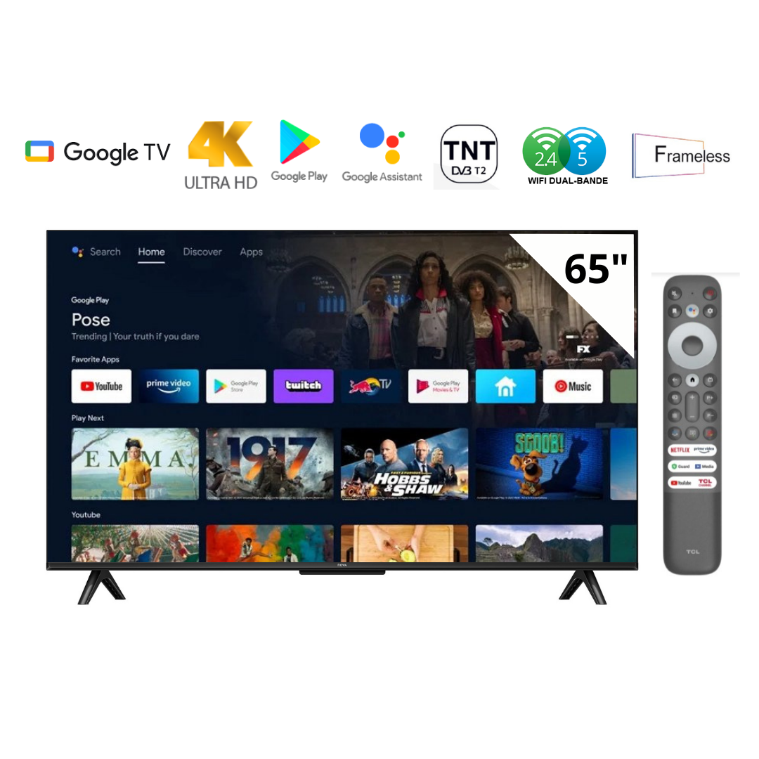 TV ROWA 65″ 4K GOOGLE TV 65U62